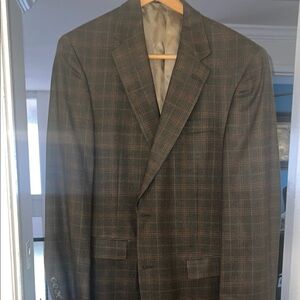 Men's Brown Plaid Blazer
